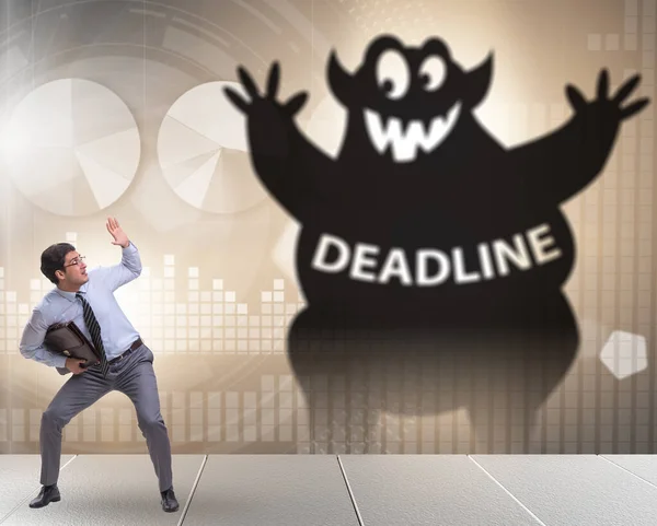 Zakenman Mist Belangrijke Deadline Met Het Monster — Stockfoto