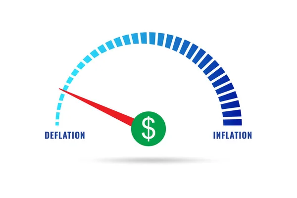 Inflación Concepto Negocio Deflación — Foto de Stock