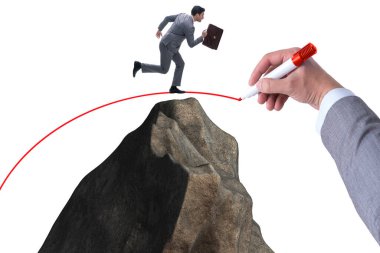 İş adamı için el yapımı köprü.