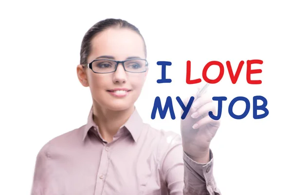 Love Job Concept Businesswoman — Photo