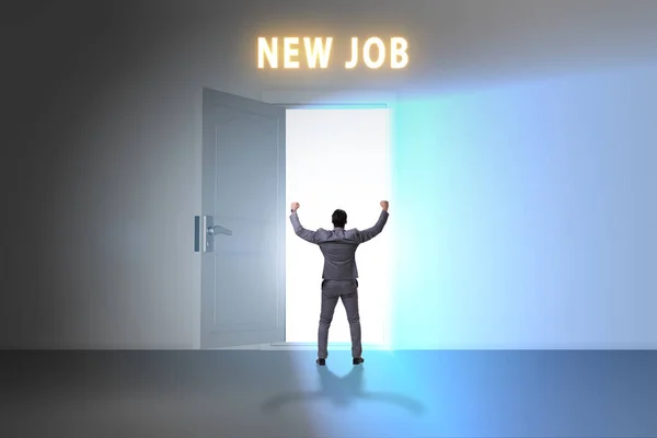 New Job Concept Open Door — Fotografia de Stock