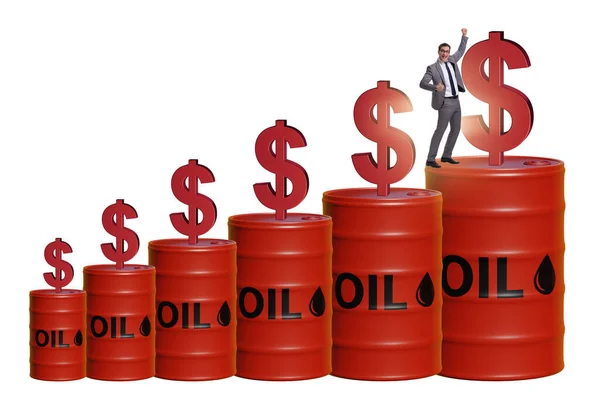 Businessman Oil Prices Concept —  Fotos de Stock