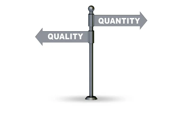 Concept Trade Quality Quantity — Foto de Stock