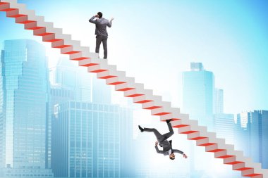 Second career concept with the two businessmen