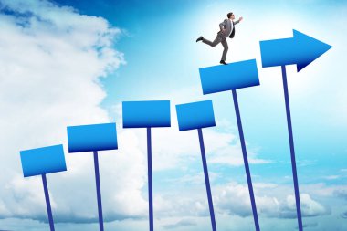 İş adamıyla büyüme kavramı