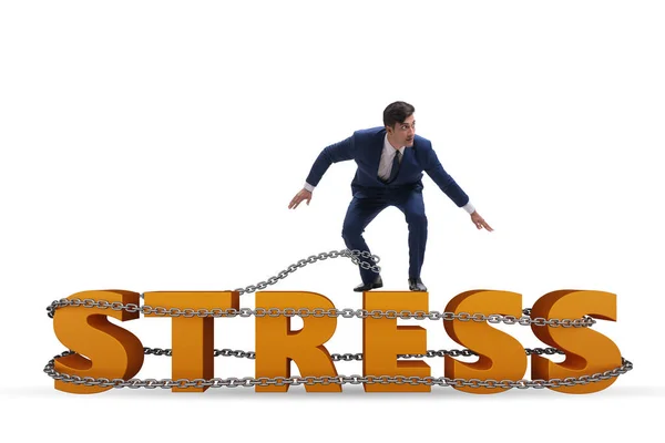 Concept Work Related Stress Businessman — Foto Stock