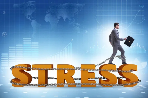 Concept Work Related Stress Businessman — Stock fotografie