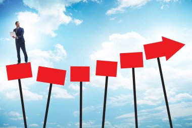 İş adamıyla büyüme kavramı