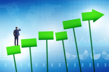 İş adamıyla büyüme kavramı