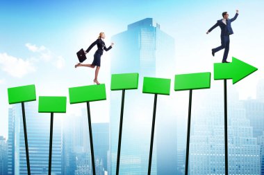 İş adamlarıyla büyüme kavramı