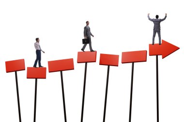 İş adamıyla büyüme kavramı