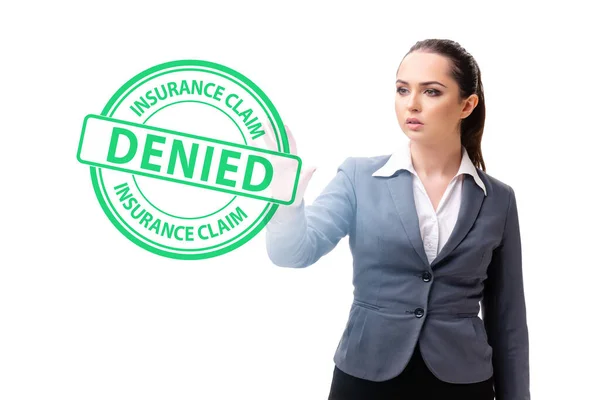 Concept Denying Medical Insurance Claim — 图库照片