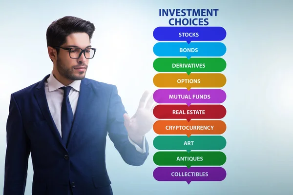 Concept Various Financial Investment Options — Stock fotografie