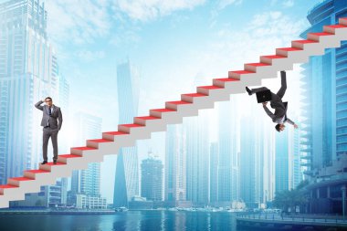 Second career concept with the two businessmen