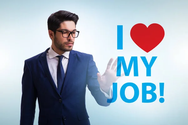 Love Job Concept Businessman — Fotografia de Stock