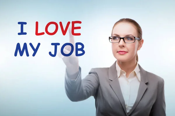Love Job Concept Businesswoman — Fotografia de Stock