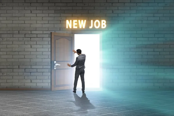 New Job Concept Open Door — Fotografia de Stock