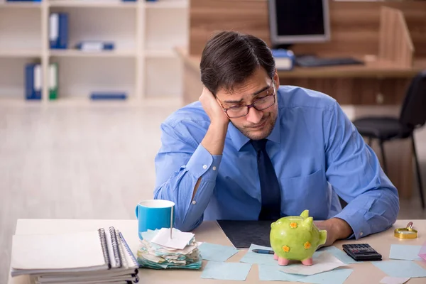 Young Accountant Working Office — Stock Photo, Image