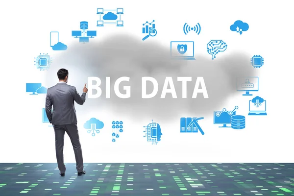 Conceito Big Data Com Empresários — Fotografia de Stock