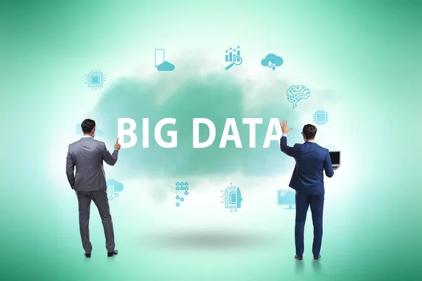 Concept Big Data Avec Les Hommes Affaires — Photo
