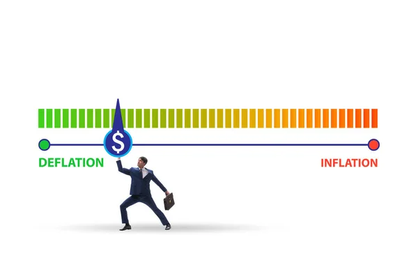 Inflation Deflation Business Concept — Stock Photo, Image