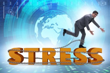 Concept of work related stress with the businessman