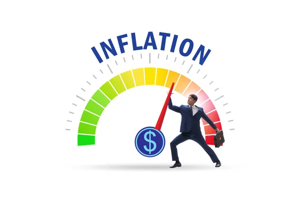 Businessman High Inflation Concept — Stock Photo, Image