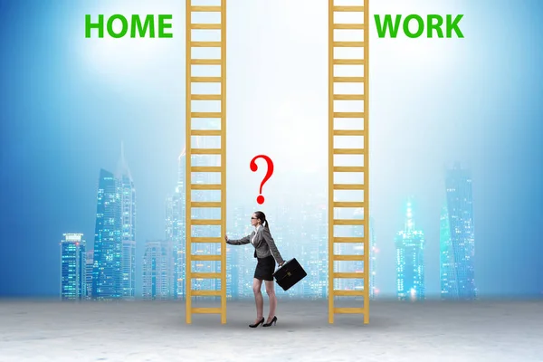 Geschäftsleute Work Home Balance Konzept — Stockfoto