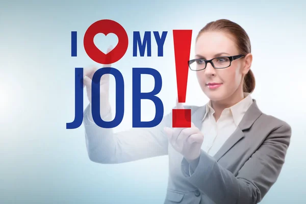 Love Job Concept Businesswoman — Stockfoto