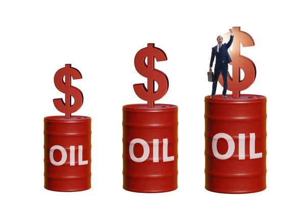 Businessman Oil Prices Concept — Stock Photo, Image