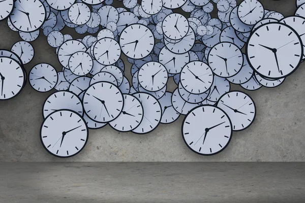 Conceito Gerenciamento Tempo Com Relógios — Fotografia de Stock