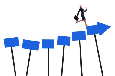 İş kadınıyla büyüme kavramı