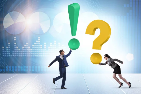 Concept Question Exclamation Marks — Stock Photo, Image