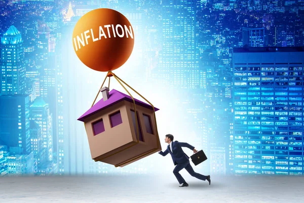 Concept of the housing prices inflation