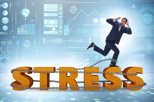 Concept Work Related Stress Businessman — Stock Fotó