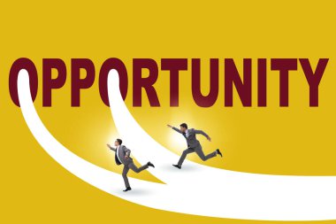 İş adamlarıyla fırsat kavramı