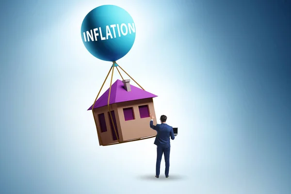 Concept Housing Prices Inflation — 스톡 사진