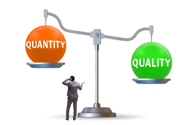 Concept of trade-off between quality and the quantity