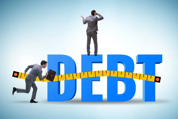 Debt Assessment Concept Businessman — Stock Photo, Image
