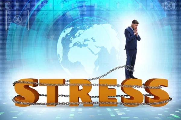 Concept Work Related Stress Businessman — Stock fotografie