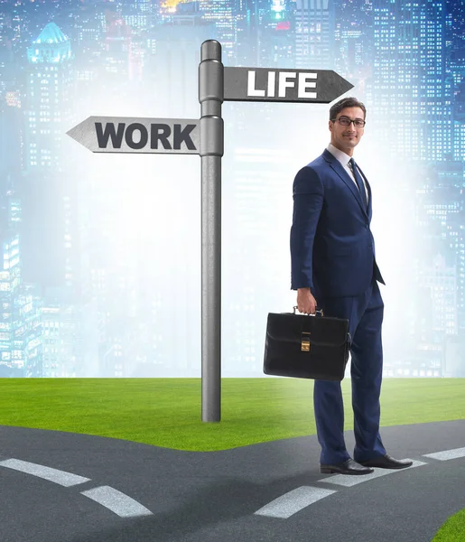Das Geschäftskonzept Work Life Oder Home Balance — Stockfoto