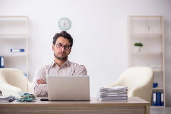 Young Accountant Sitting Workplace — Foto de Stock