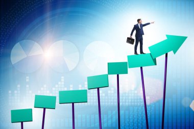 İş adamıyla büyüme kavramı