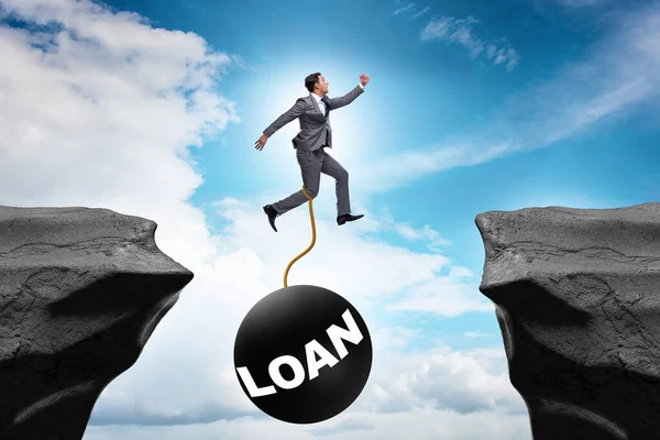 Debt Loan Concept Businessman — Stock Photo, Image