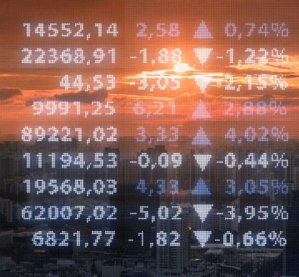 Pénzügyi Térképpel Rendelkező Kereskedési Koncepció — Stock Fotó