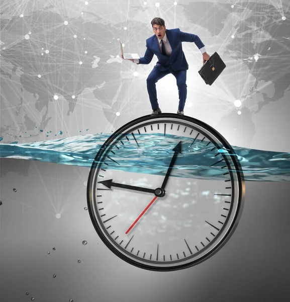 Affärsmannen Deadline Och Time Management Koncept — Stockfoto