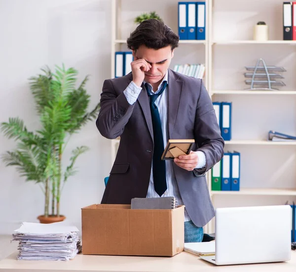 Young Male Employee Being Fired His Work — Stock Photo, Image