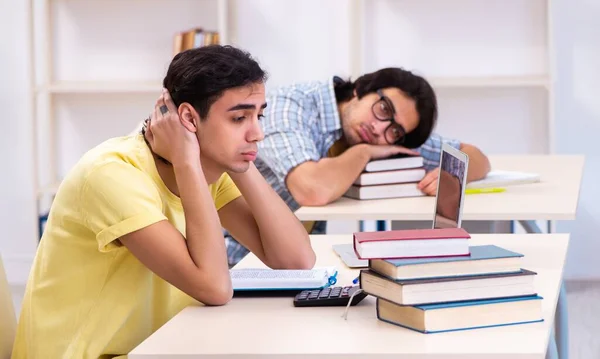 Two Male Students Classroom — Stock Photo, Image