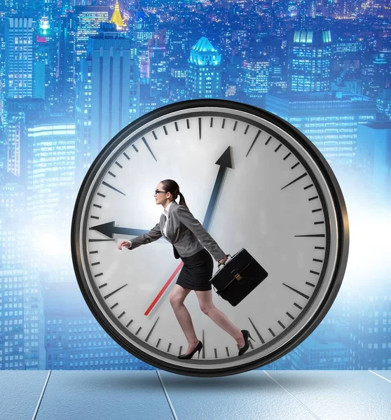 Zakenvrouw Werknemer Time Management Concept — Stockfoto