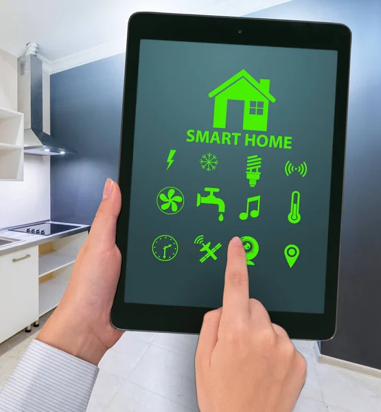 The smart home concept with devices and appliances